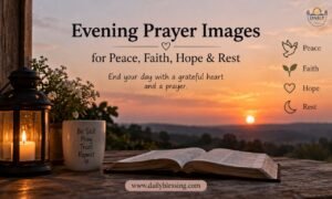 Evening Prayer Images for Peace, Faith, Hope & Rest