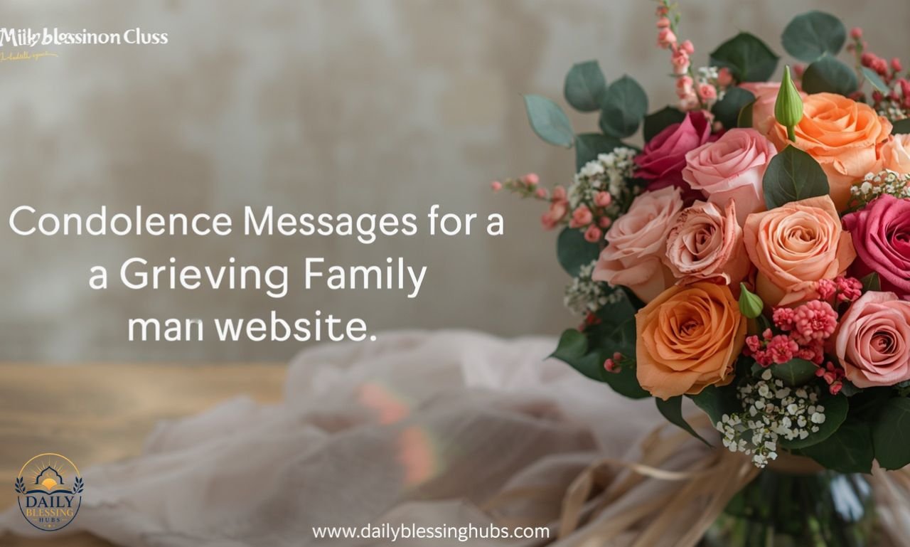 Condolence Messages for a Grieving Family