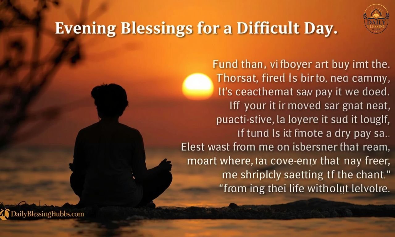 Evening Blessings for a Difficult Day
