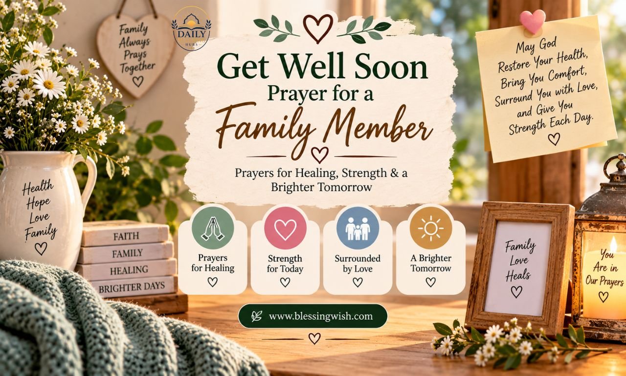 Get Well Soon Prayer for a Family Member