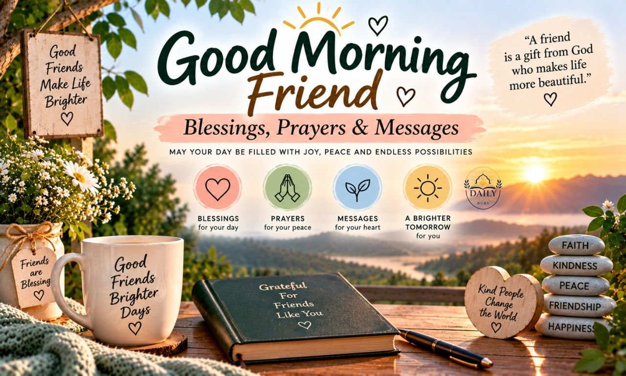 Good Morning Friend Blessings, Prayers & Messages