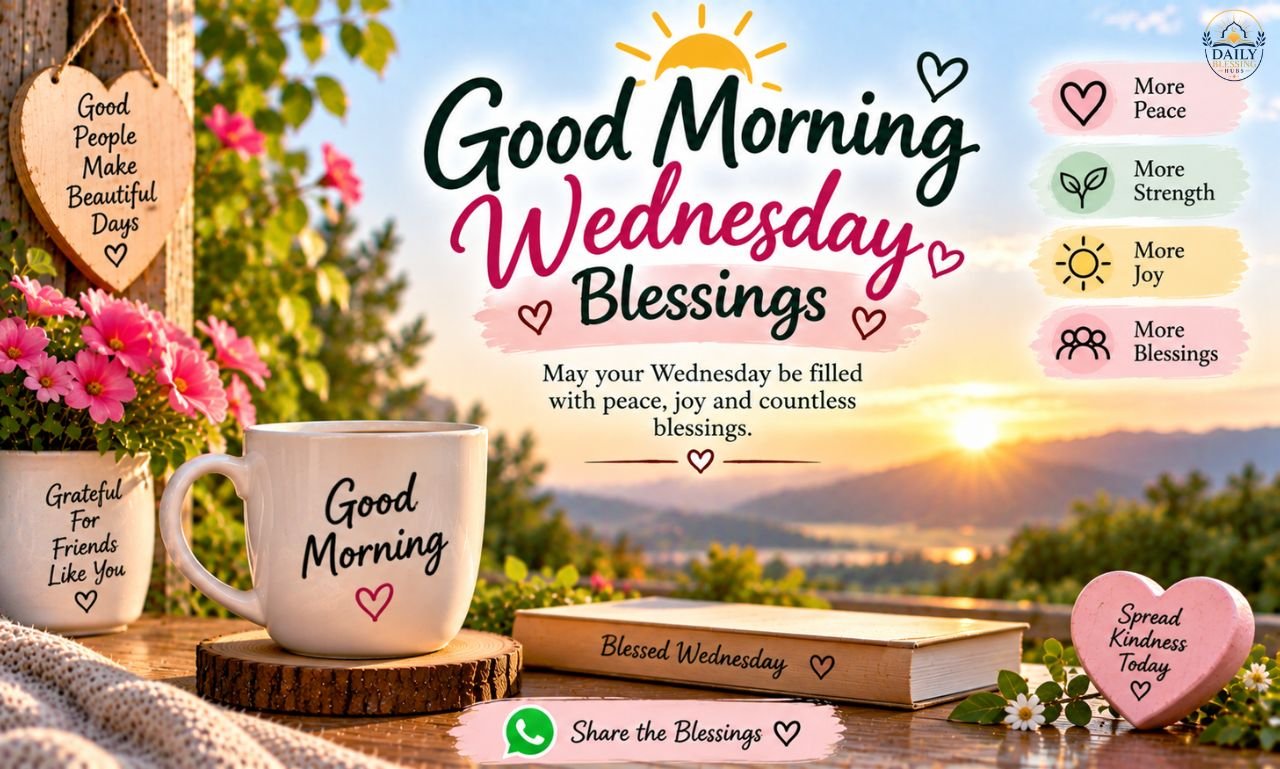 Good Morning Wednesday Blessings for WhatsApp