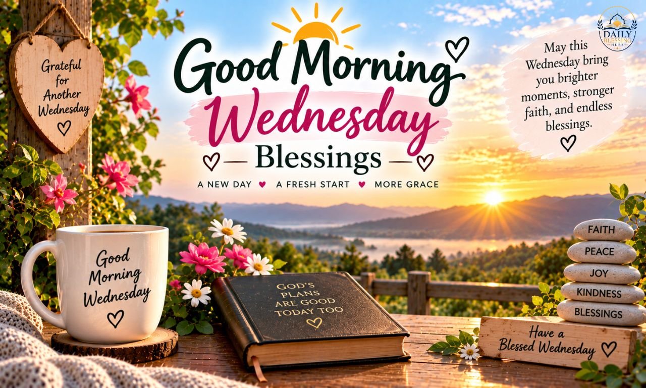 Good Morning Wednesday Blessings With Sunrise Images