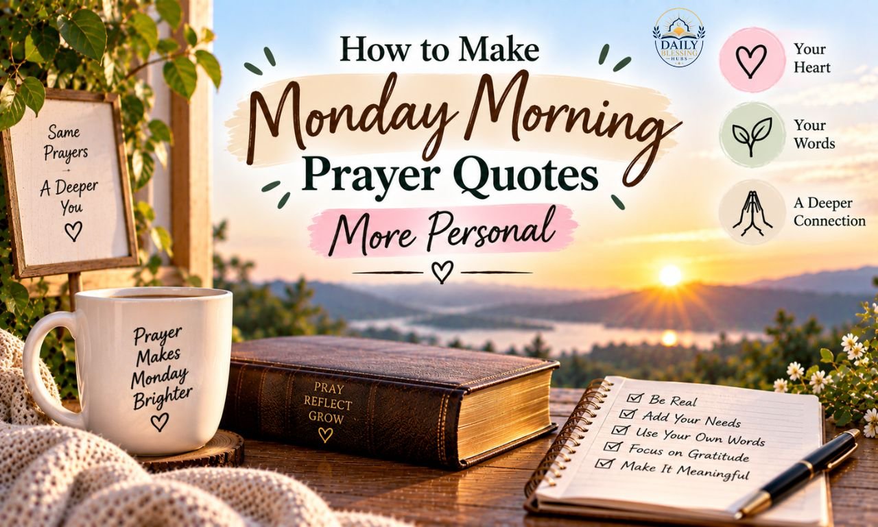 How to Make Monday Morning Prayer Quotes More Personal