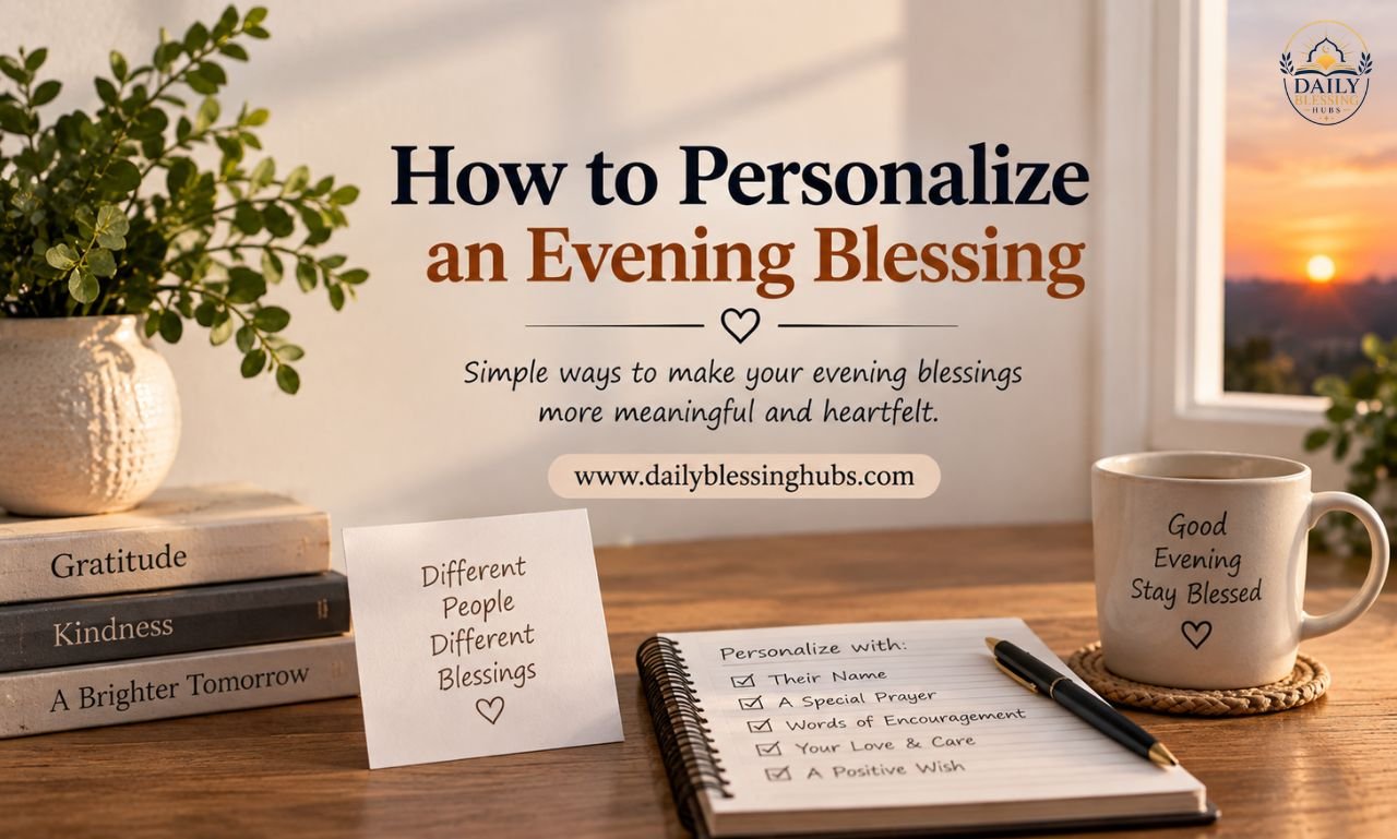 How to Personalize an Evening Blessing