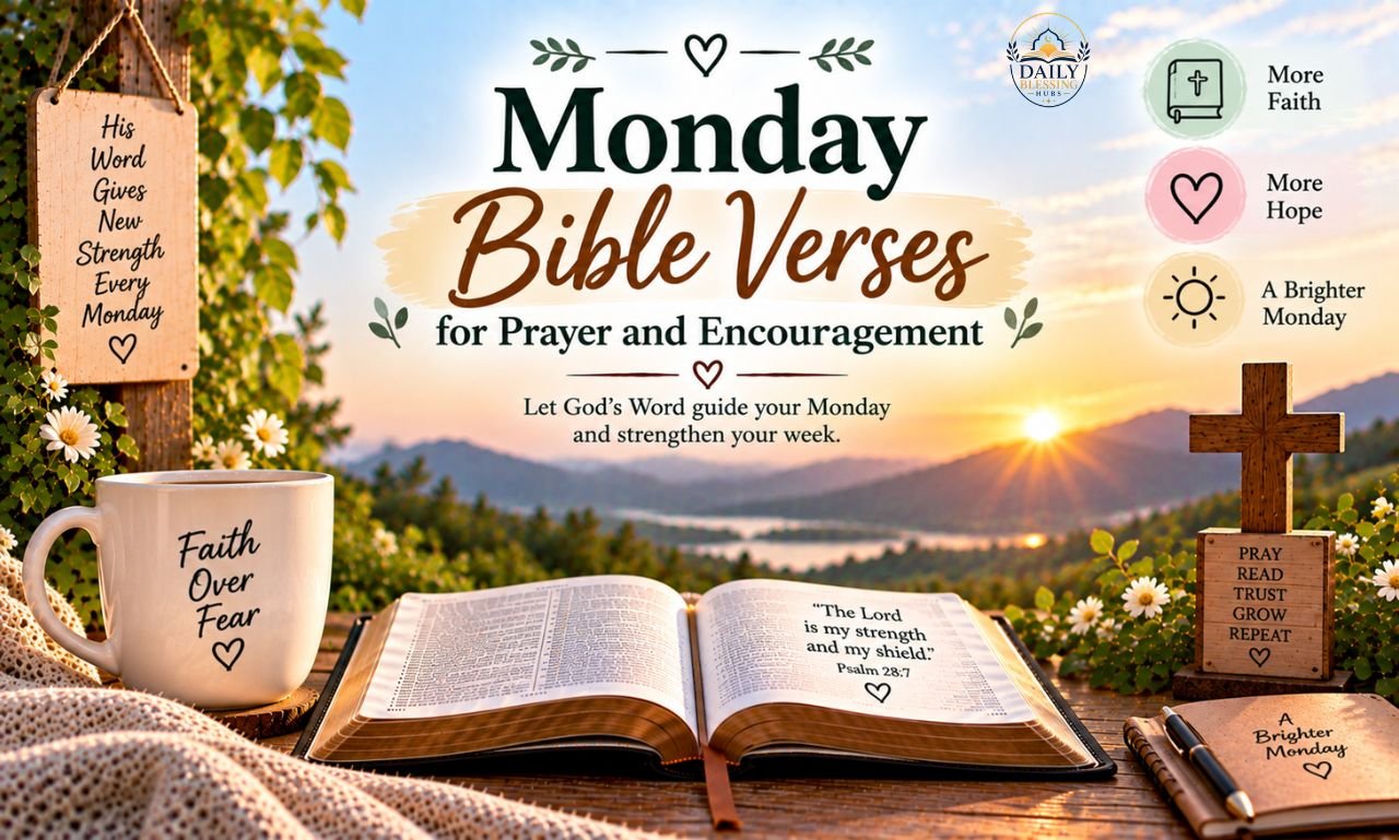 Monday Bible Verses for Prayer and Encouragement