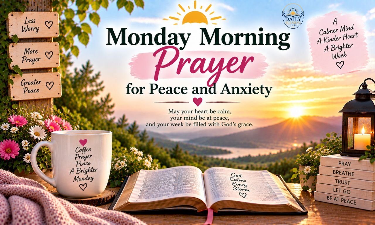 Monday Morning Prayer for Peace and Anxiety