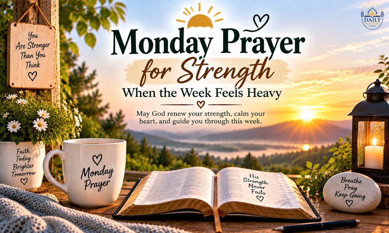 Monday Prayer for Strength When the Week Feels Heavy