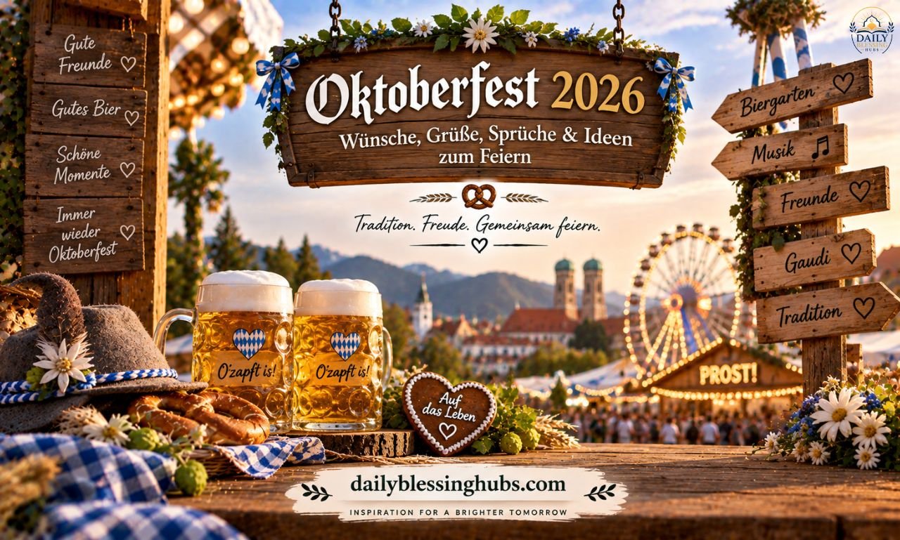 Oktoberfest 2026: Wünsche, Grüße, Sprüche & Ideen zum Feiern