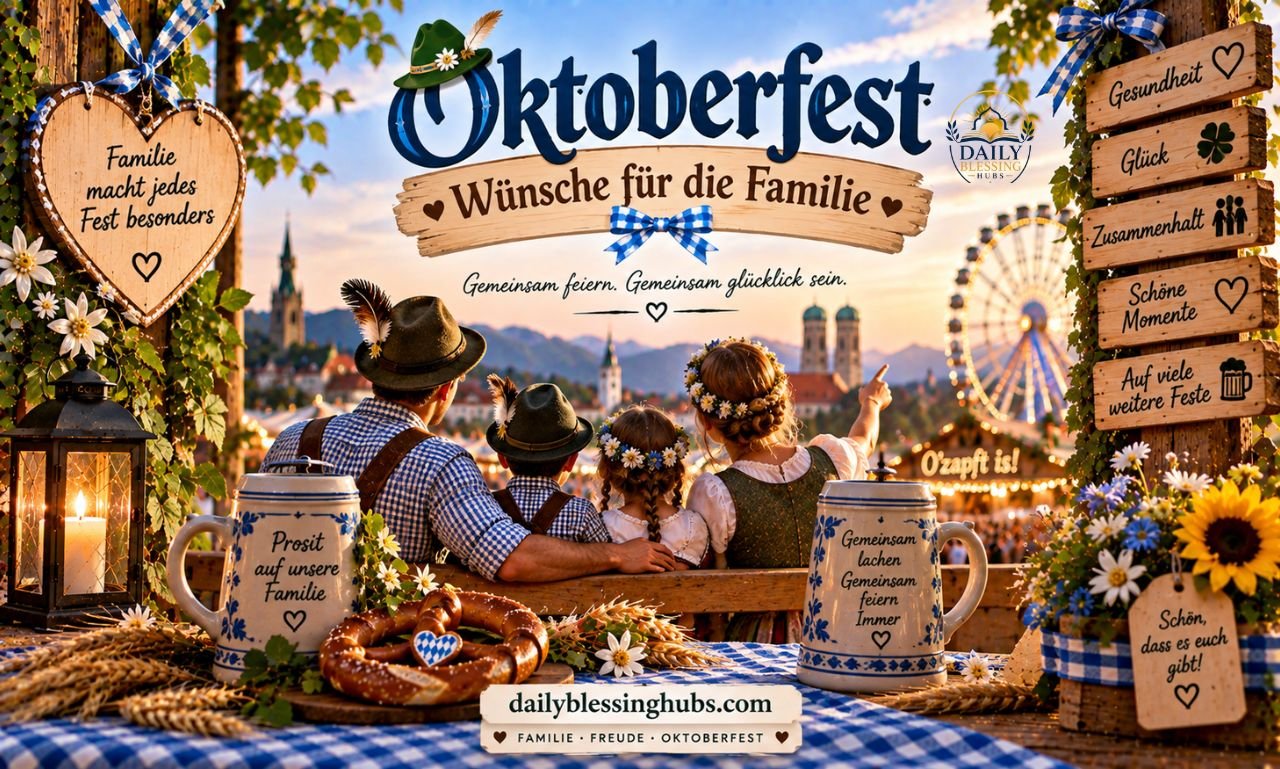 Oktoberfest Wünsche für die Familie