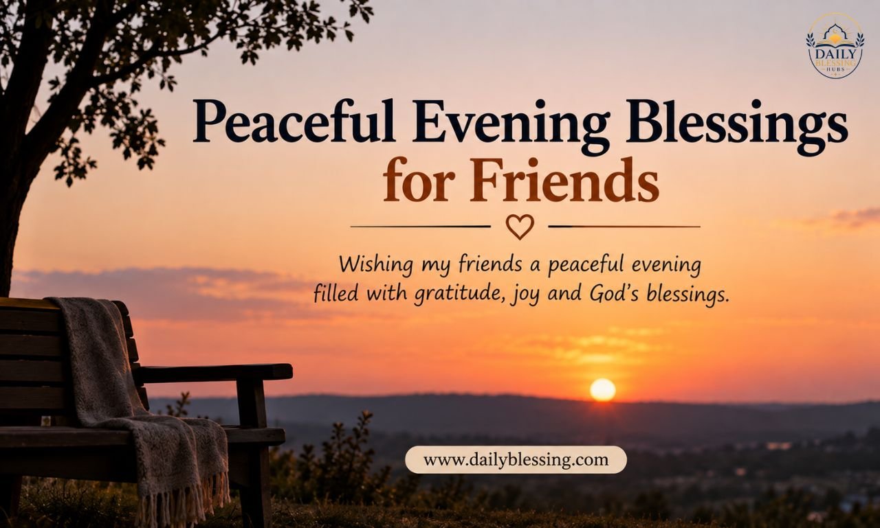 Peaceful Evening Blessings for Friends