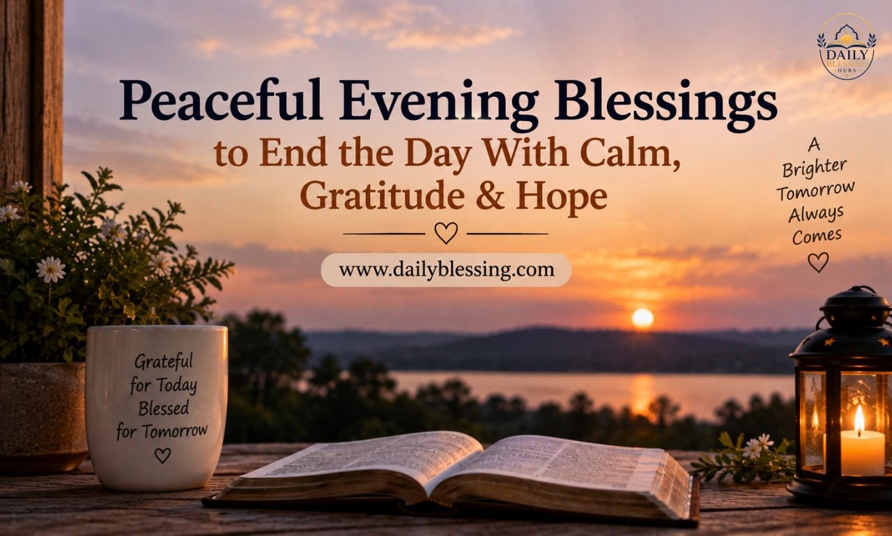 Peaceful Evening Blessings to End the Day With Calm, Gratitude & Hope