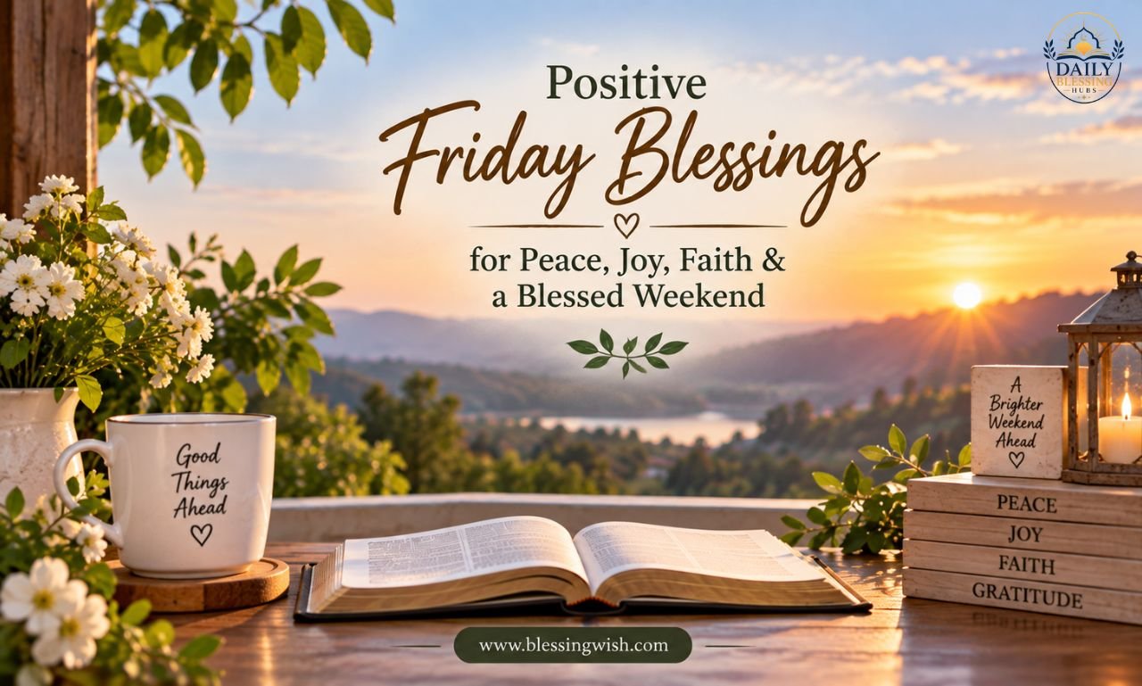 Positive Friday Blessings for Peace, Joy, Faith & a Blessed Weekend