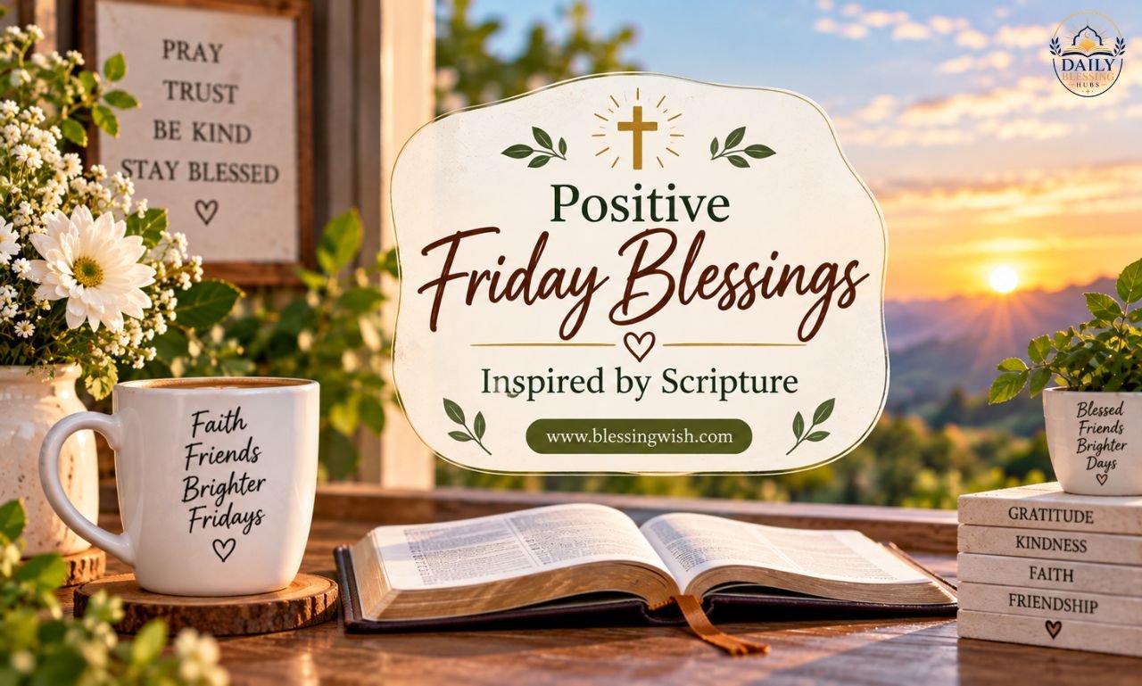 Positive Friday Blessings Inspired by Scripture