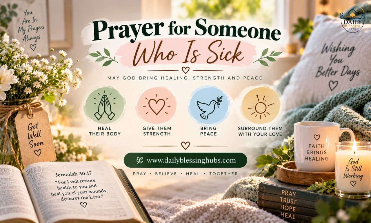 Prayer for Someone Who Is Sick