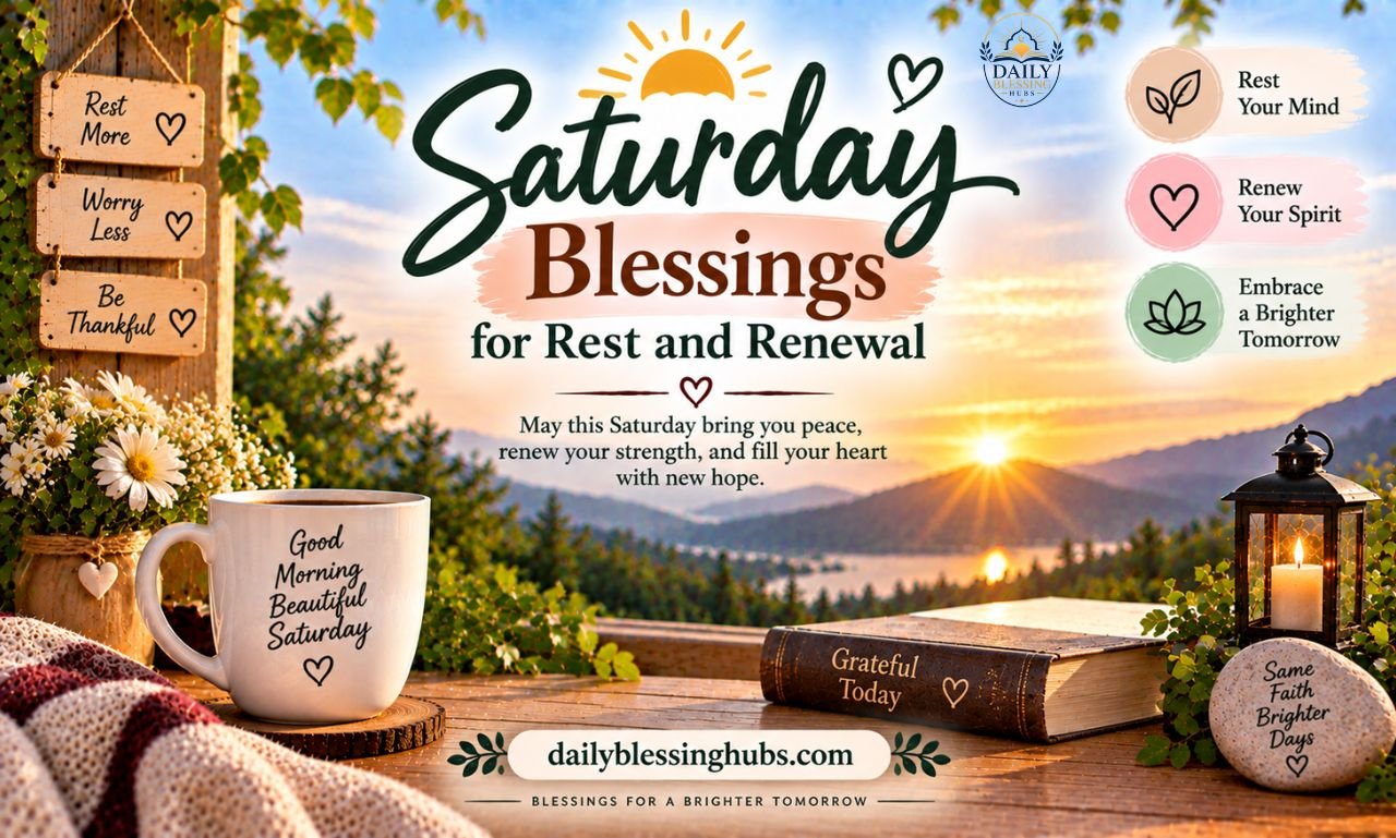 Saturday Blessings for Rest and Renewal