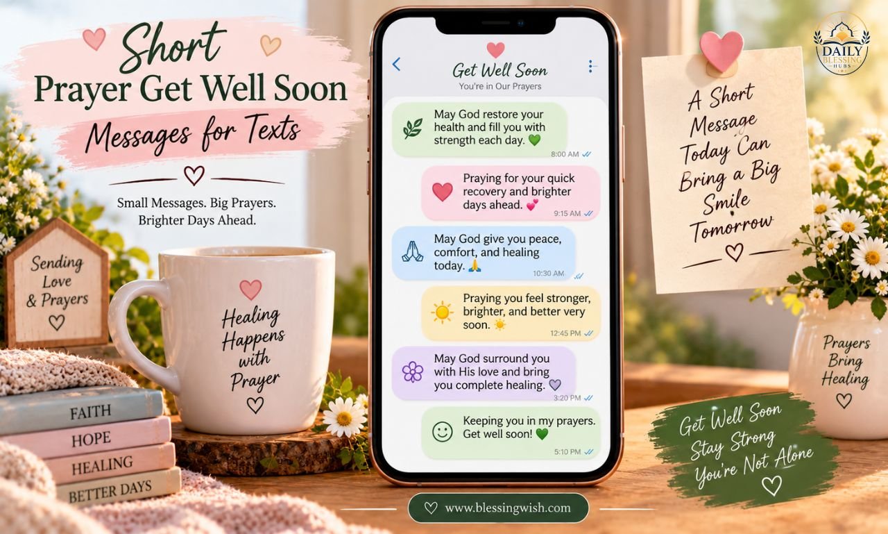 Short Prayer Get Well Soon Messages for Texts