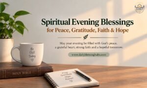 Spiritual Evening Blessings for Peace, Gratitude, Faith & Hope