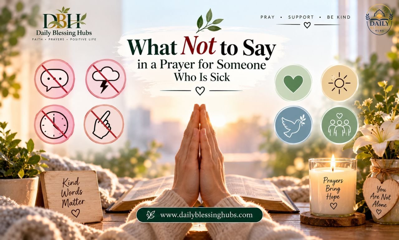 What Not to Say in a Prayer for Someone Who Is Sick